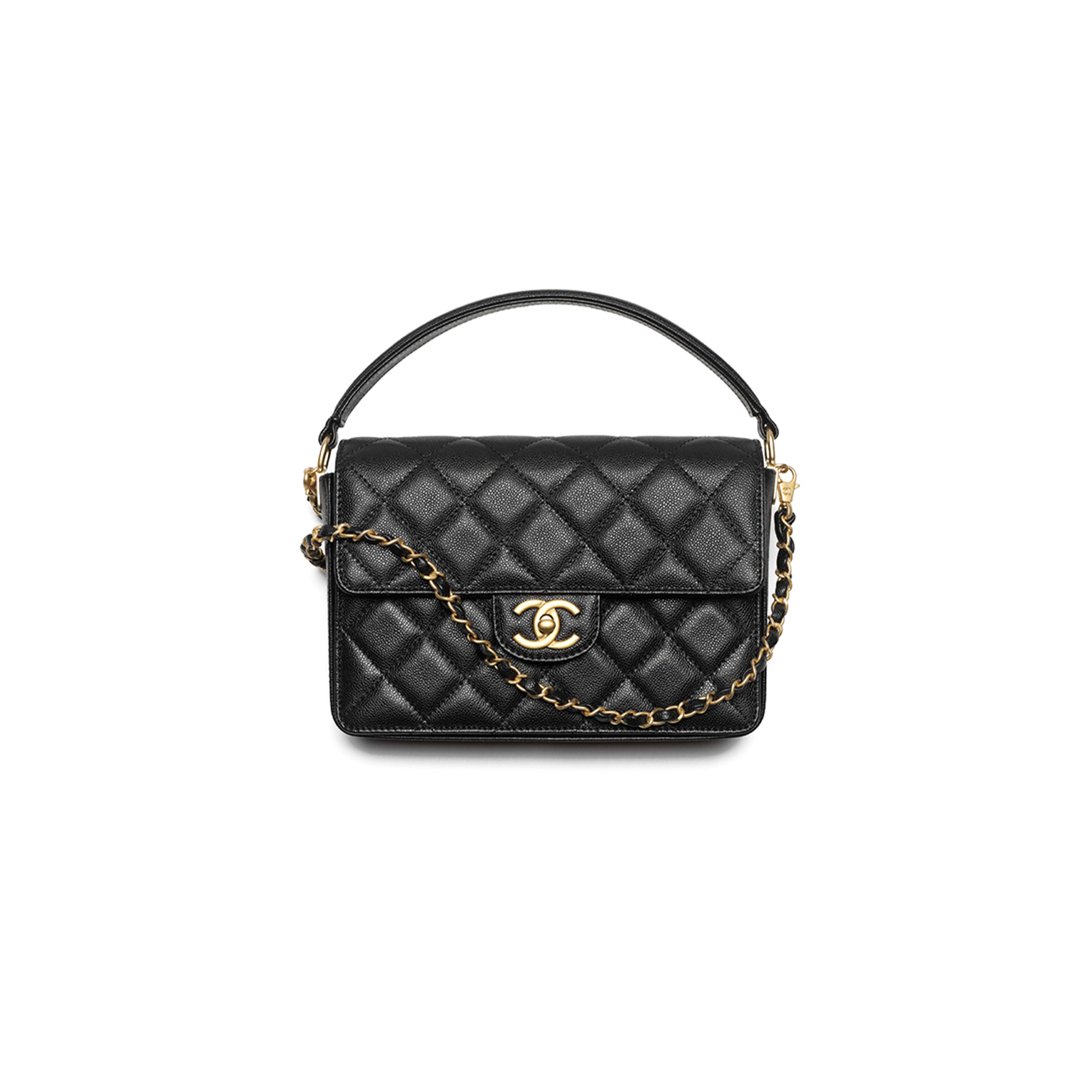 CHANEL MASTER SMALL FLAP BAG WITH TOP HANDLE AS5166 (19*14*4.5cm)